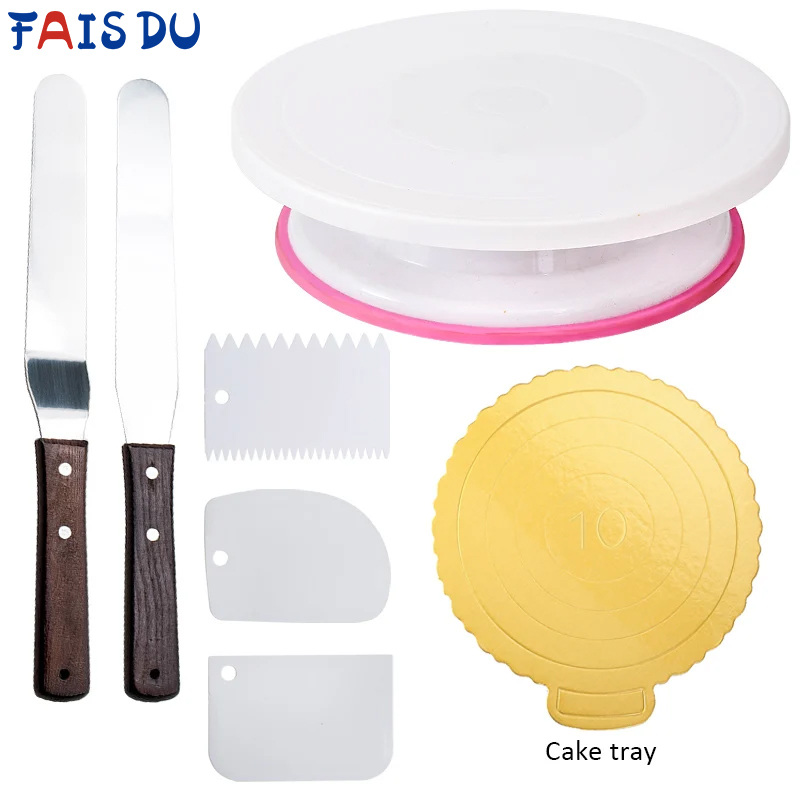 Kitchen Baking Table - 6 шт./набор, вращающийся пластиковый стол для