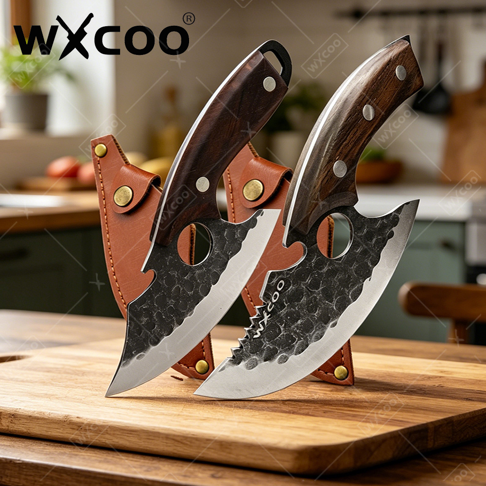 Kitchen Baking Utensil - Профессиональный нож мясника WXCOO: прочный, кованый,